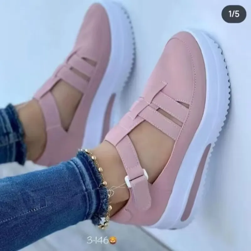 Women's Sneakers Platform Casual Breathable Sport Design Vulcanized Shoes Wedges Fashion Female Footwear Zapatillas Mujer