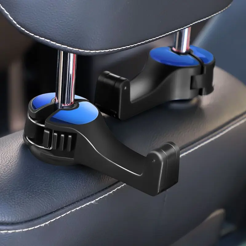

1Pc 2 In 1 Car Headrest Hook Phone Car Holder Car Hanger Portable Seat Back Hanger Storage Hook Phone Holder Auto Fastener Clip
