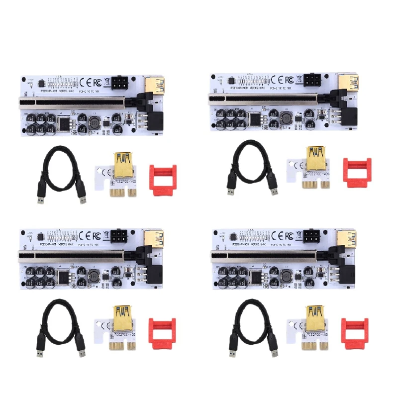 

4 упаковки новейших вер012 Max Boost Gpu для графической карты Max Pci Express USB 3,0 Pci-E кабель 1X до 16X для майнинга Btc