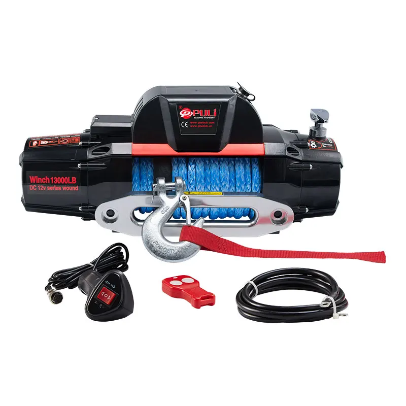 

TOP SALE 4WD 12V/24V FAST SPEED ELECTRIC WINCH 13000LB for JEEP
