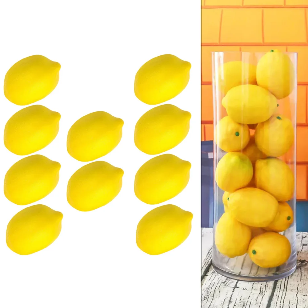 Реалистичные искусственные фрукты искусственный лимонный декор яркий и