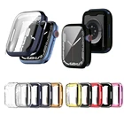 Чехол для Apple Watch 7, чехол 41 мм, 45 мм, аксессуары, полный защитный чехол-бампер из ТПУ для IWatch Series 7, защитный чехол