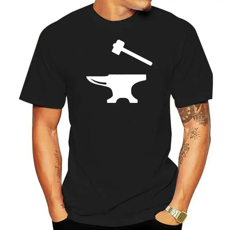 

Blacksmith Anvil Hammer Forge Metal Work Popular Tagless Tee T Shirt
