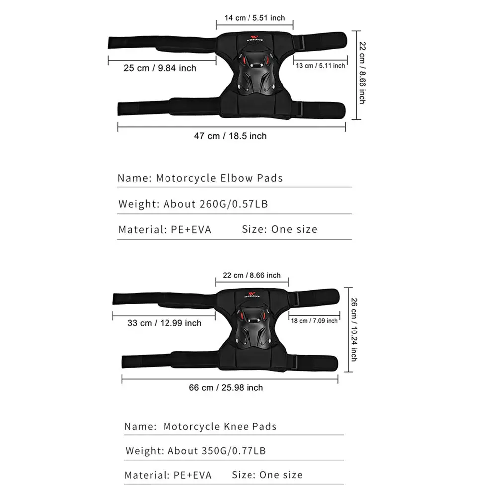 Наколенники WOSAWE для езды на мотоцикле Защита локтей роликовые лыжи г. |
