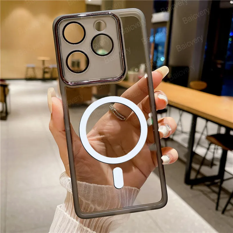 Для ITEL A70 A665L модный защитный цветной чехол из ТПУ с магнитной беспроводной