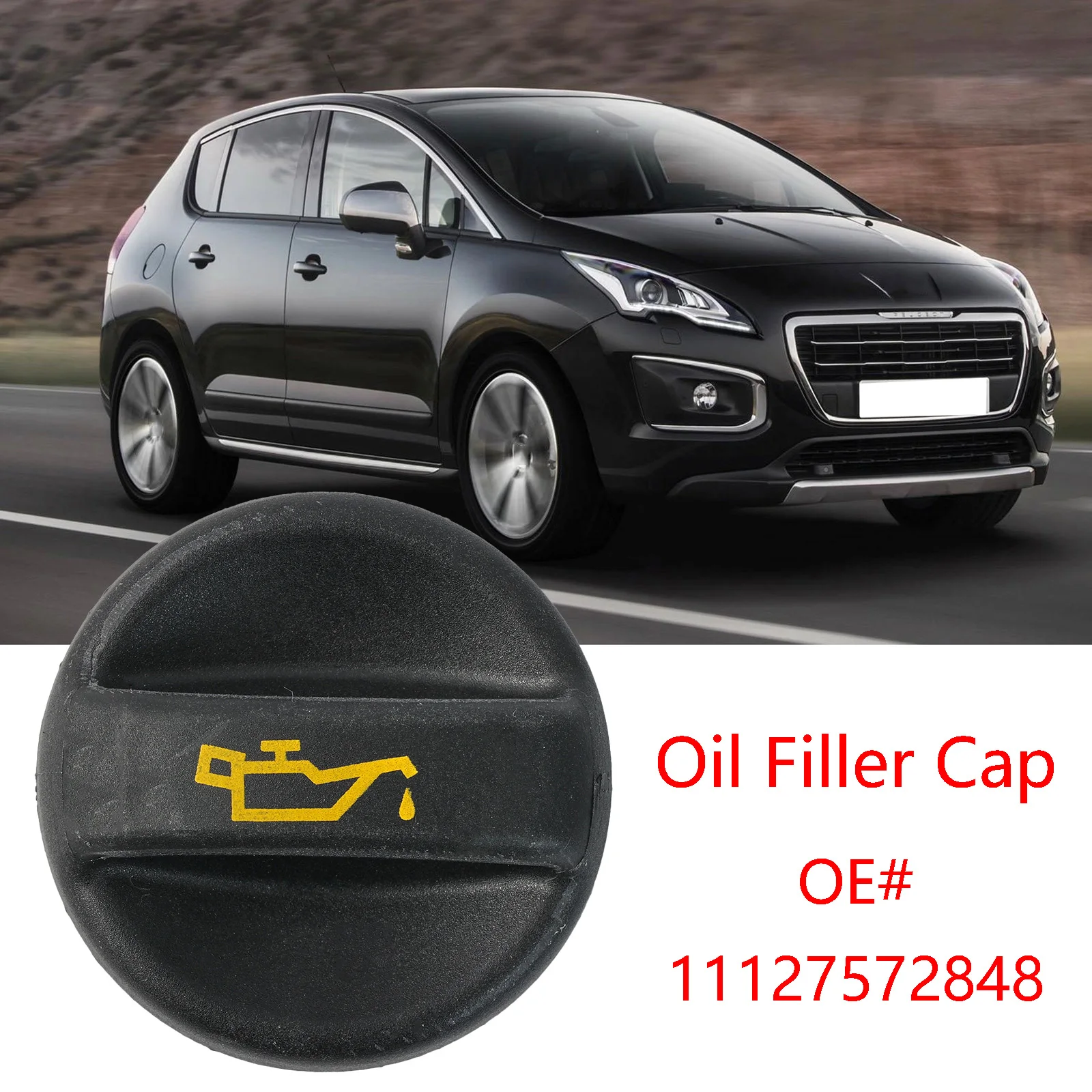 

1 шт. для Peugeot 107 206 207 306 307 308 406 607 807 1007 3008 5008 Bipper Expert Partner крышка маслозаливной горловины крышка бака 11127572848