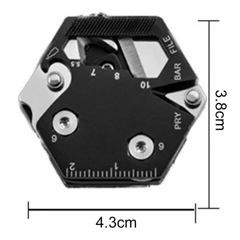 

Outdoor EDC Tool Magnetic Attraction Pocket Multi-tool Hex Wrench Stylish Hexagon-Coin Outdoor EDC Tool Accessories Gift