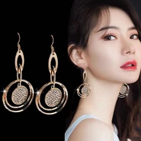 trend jewelry spain rhinestones pendant earrings hoop earrings vintage metal fashion wedding eardrop gift party accessories 2022