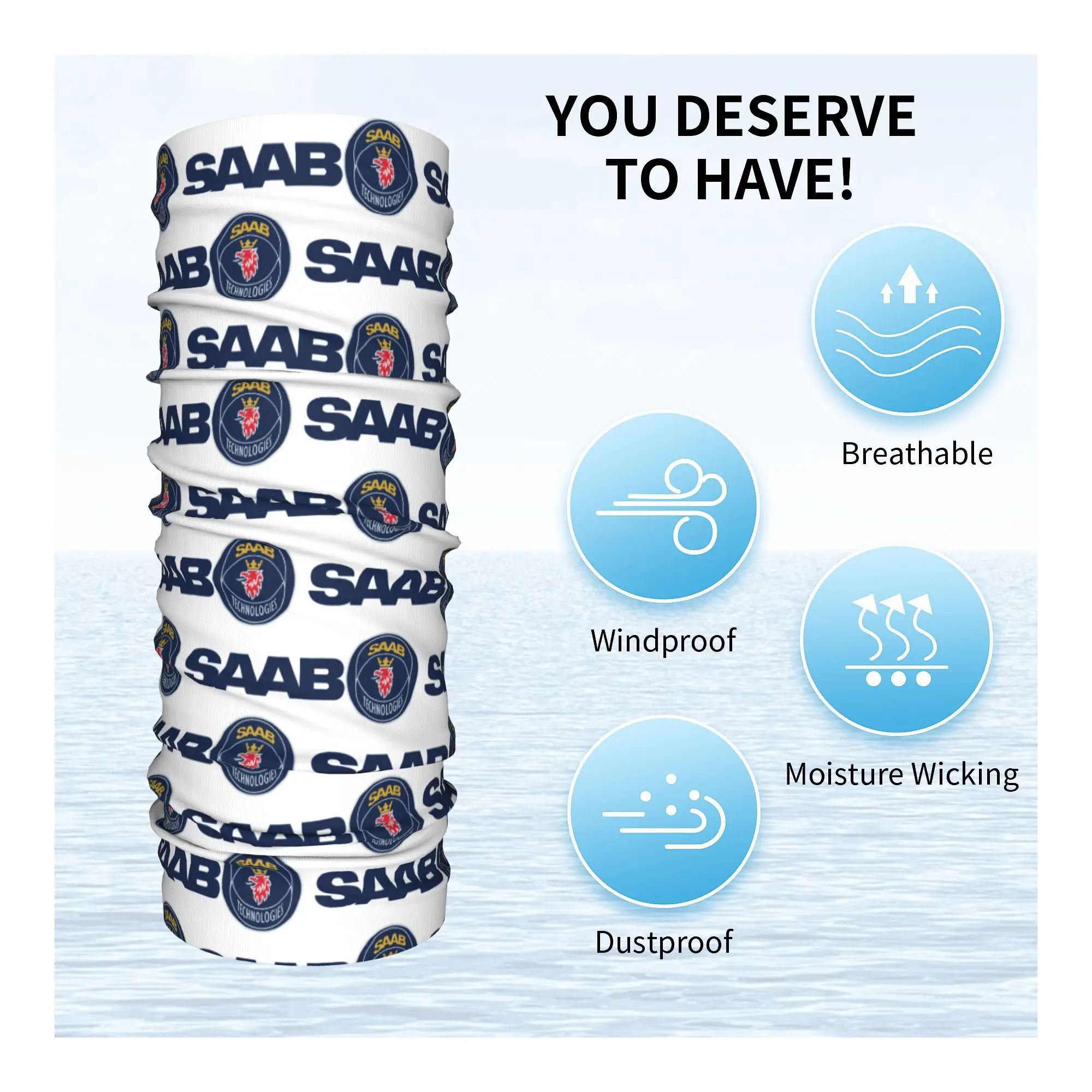 Пользовательские Швеция Saabs Scanias Trucks Бандана Шея Гетры УФ-защита Шарф для лица