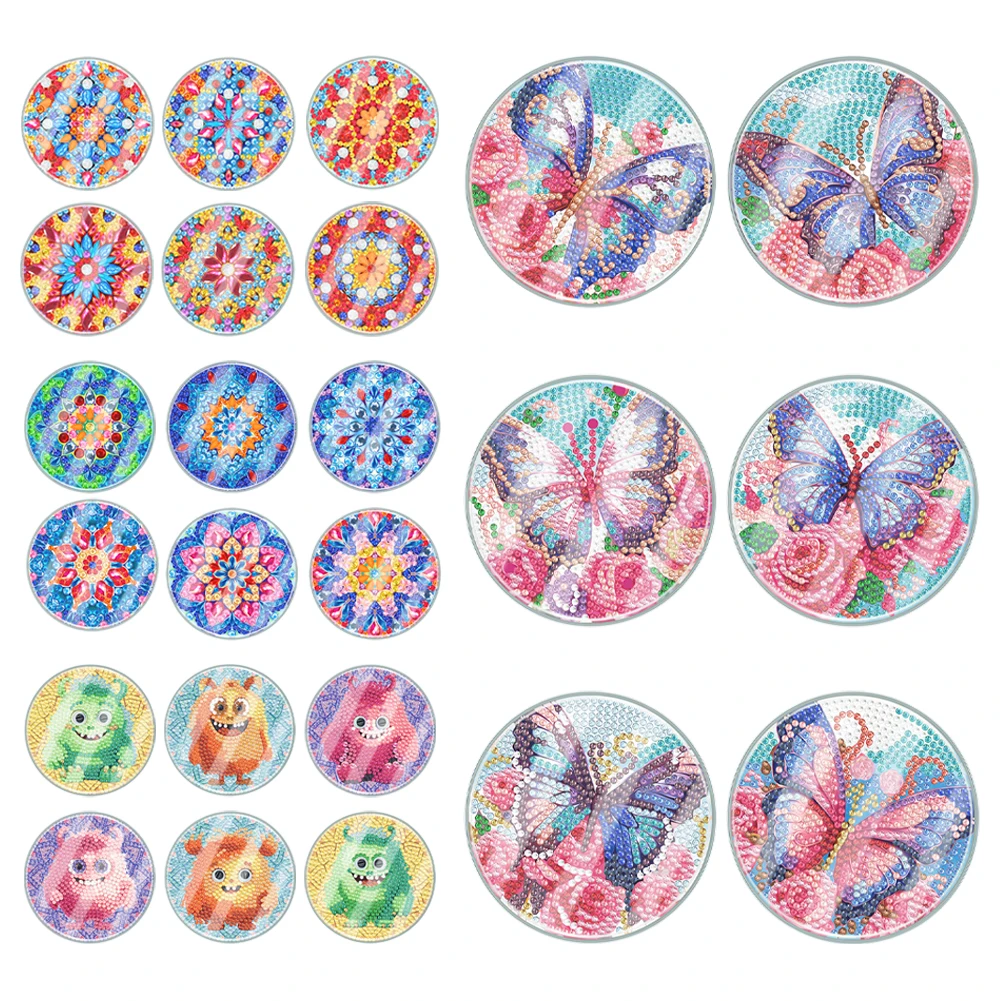 6 Шт. Наборы Подставок Для Алмазной Живописи Акриловая Подставка В Виде Бабочки