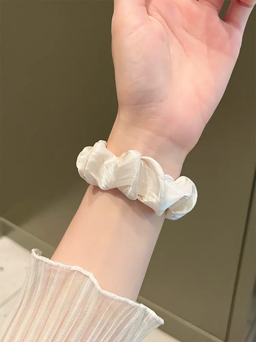 Фото Хорошая шифоновая эластичная сила для Xiaomi Band 10, кожаная петля для часов с Xiaomi Band 9 8, новый дизайн, аксессуары для ремешков №4