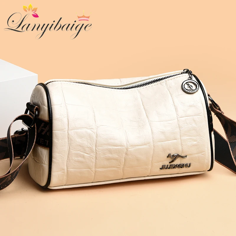

Fashion Stone Pattern Ladies Bags High Quality Soft Leather Handbags Luxury Designer Crossbody Shoulder Bag For Women Sac A Main