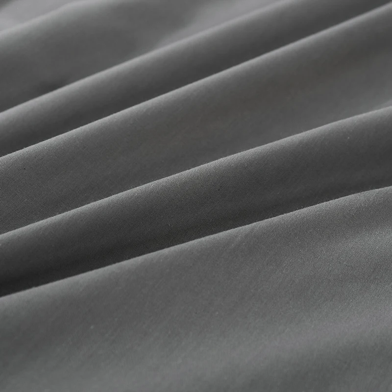 Однотонное постельное белье из чистого хлопка для 2 человек