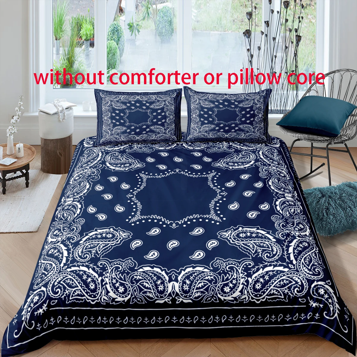 Пододеяльник с цифровым принтом в индивидуальном стиле-декор для спальни из