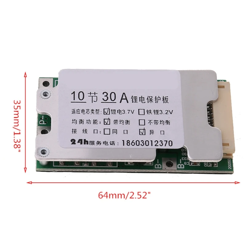 

Upgraded 10S 36V 30A with Balancing Li-ion Lithium 18650 for Protection Board BMS PCB Board with Balance Functi