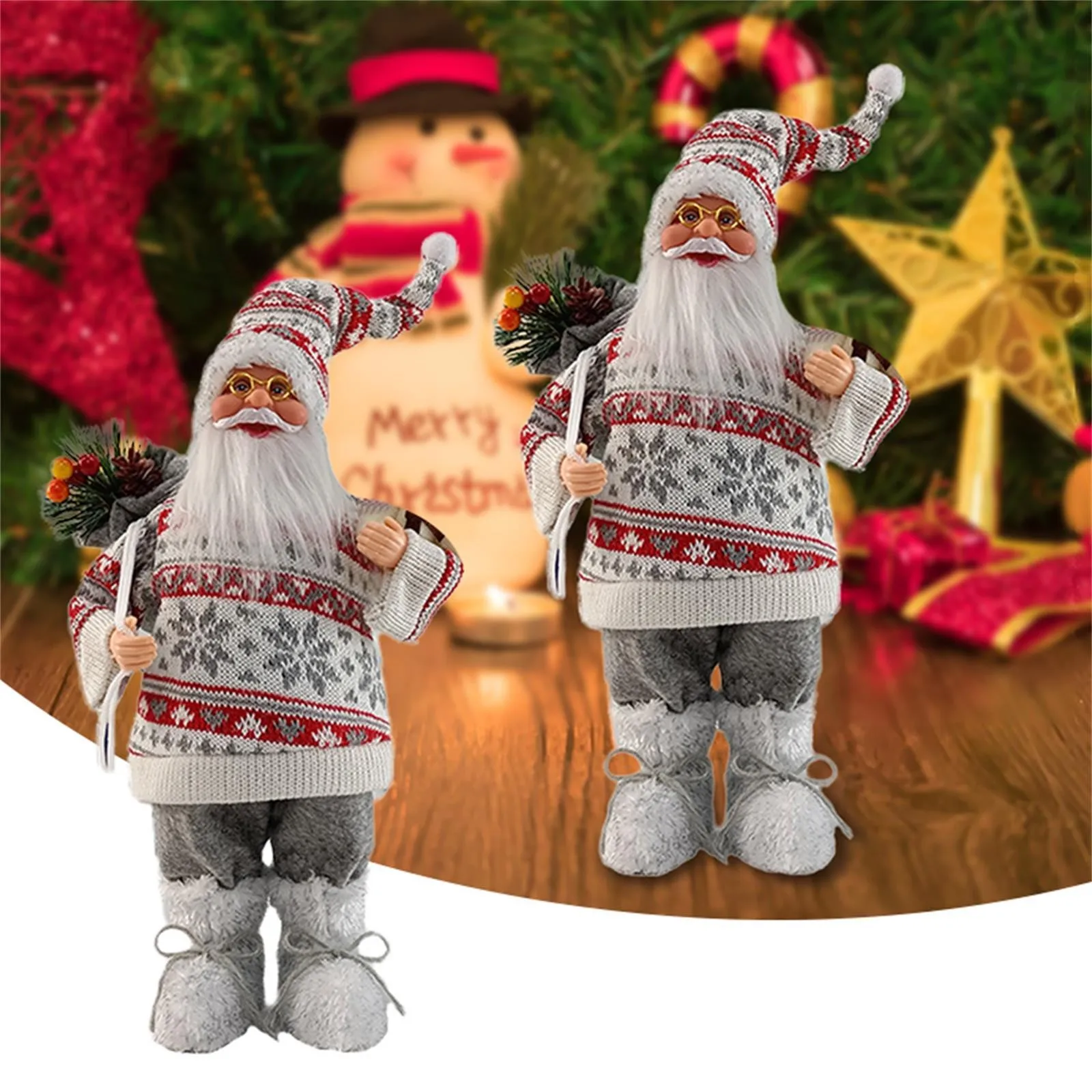 

Садовые статуи и фигурки на открытом воздухе Рождественская Кукла h рождественские детские рождественские украшения