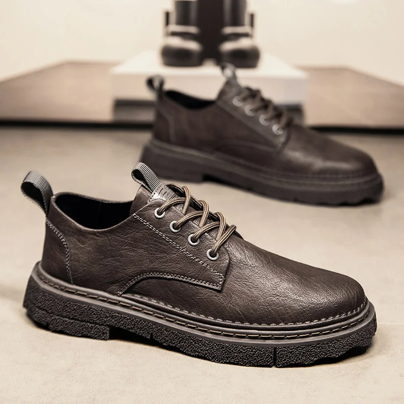 

Handmade Leather Casual Men Shoes Winter With Fur Shoes Men Loafers Comfort Walking Shoes Men Flats Hot Sale Moccasins Shoes