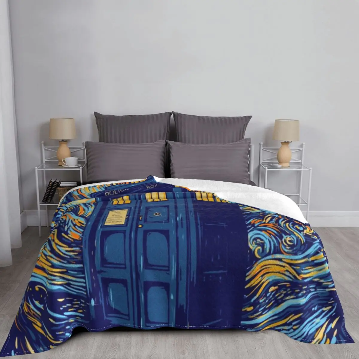 Ультрамягкое одеяло из микрофлиса Starry Blue Box