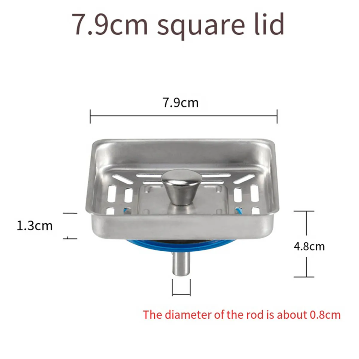

Квадратная детская решетка для слива столба Стопорная заглушка фильтр для отходов