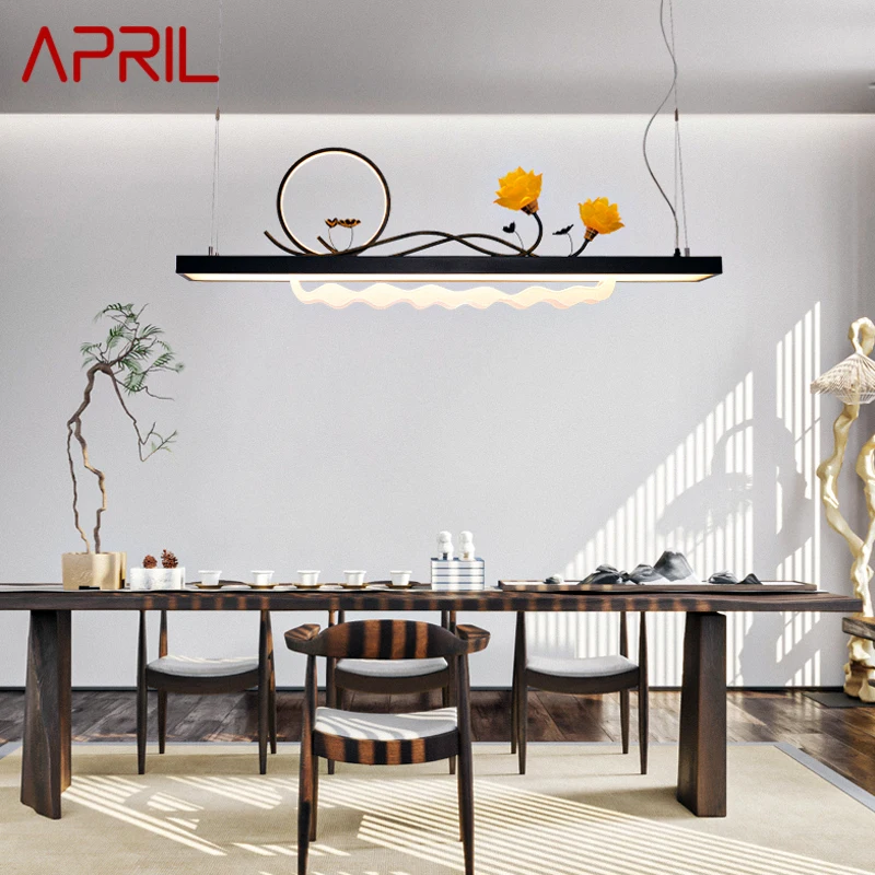 

Апрельская Современная Подвесная лампа, Оригинальная китайская потолочная лампа, 3 цвета, декоративная люстра для дома, столовой, столовой