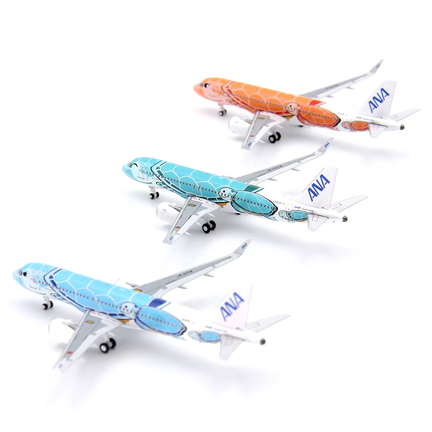 Фото Масштабная модель самолета GeminiStar Aviation A320neo серии Turtle (JA321/2/3A) из сплава, масштаб 1:400 №5