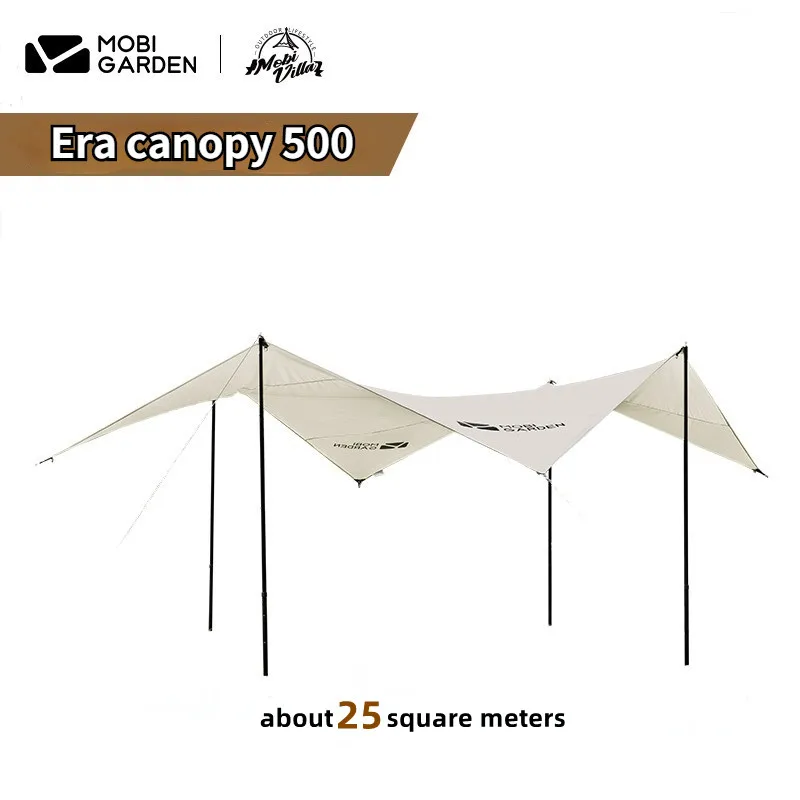 Mobi Garden outdoor camping rain - proof sun - proof uv light luxury camping cotton large space canopy