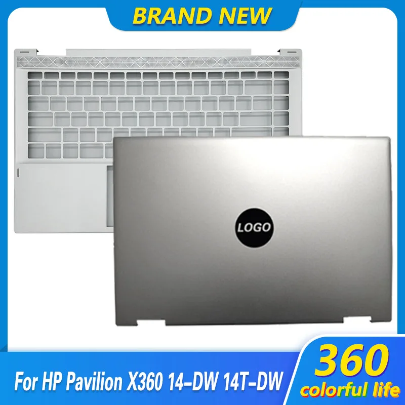 

Оригинальный чехол для ноутбука HP Pavilion X360 14-DW 14T-DW TPN-Q171, задняя крышка для ноутбука, подставка для рук с распознаванием отпечатков пальцев, за...