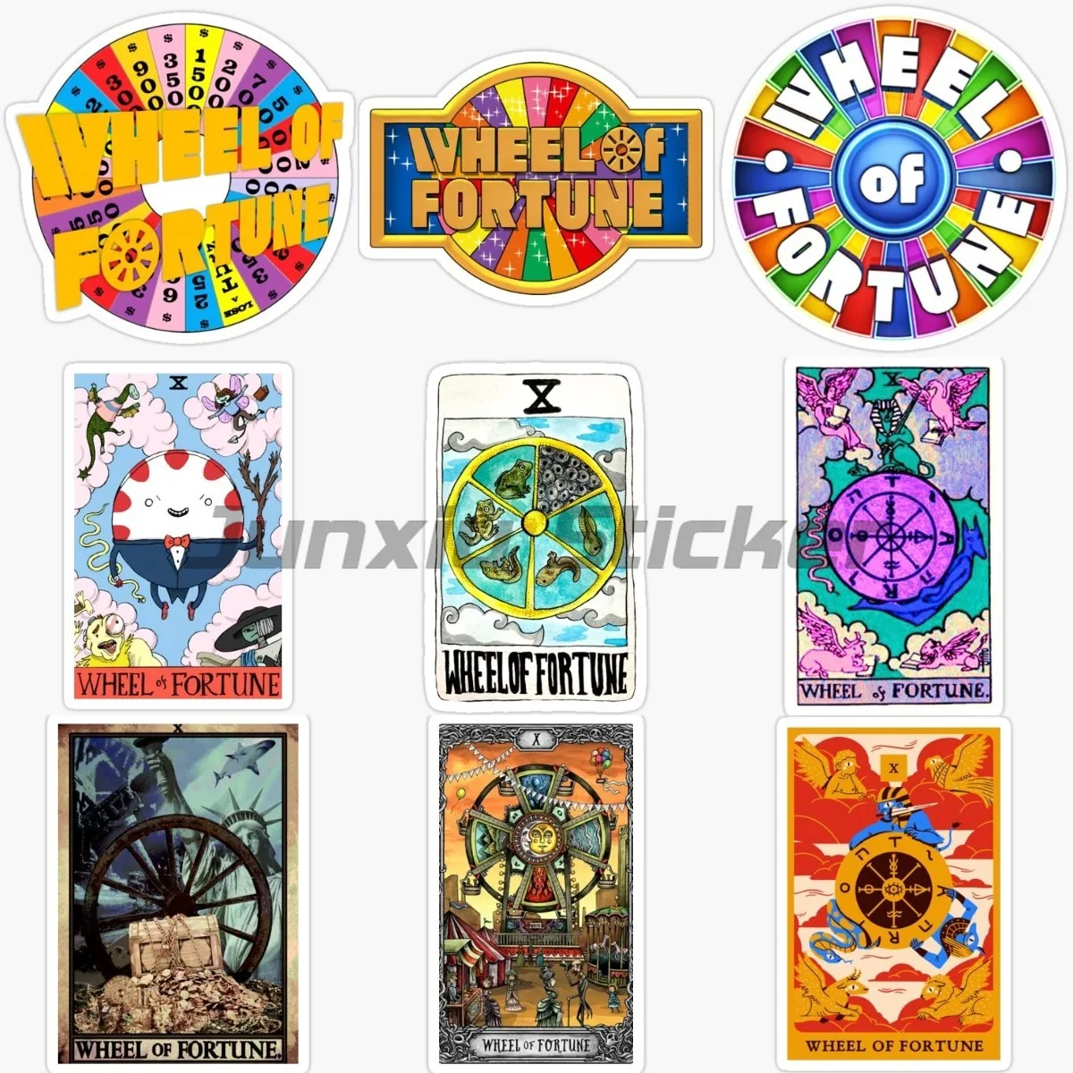 

Wheel Fortune Creative Stickers Car Vinyl Waterproof Decoration Bicycle Vinyl Motorcycle Accessories Wall Window Room Decals