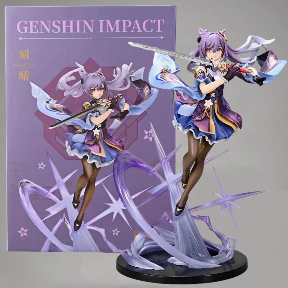 

Anime Genshin Impact Figure Keqing Figure Klee Hu Tao PVC Action Figurine Toy Kawaii Collection Model Doll Birthday Gift For Kid