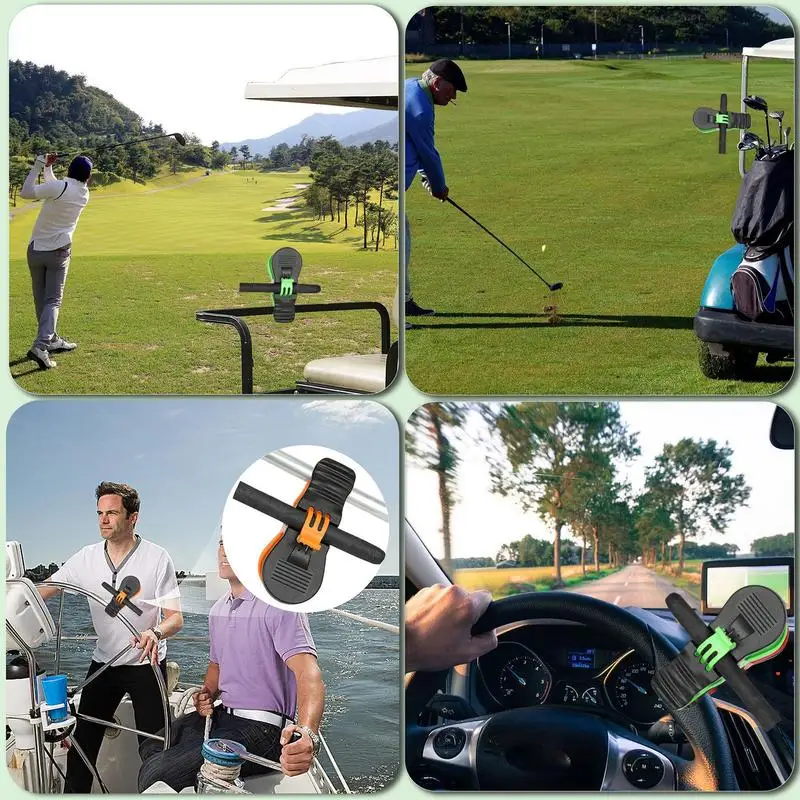 Зажим для клюшки гольфа прочный зажим тележки универсальный держатель гольфов