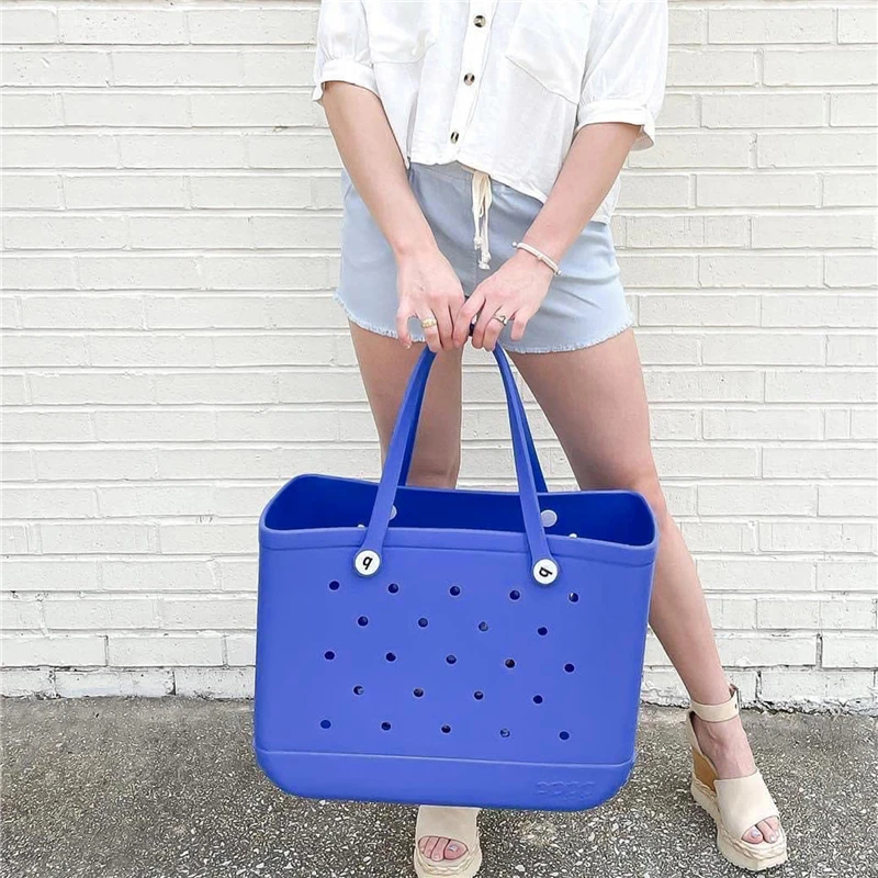 2023 Summer Beach Bags EVA Waterproof Sandproof Outdoor Tote Bag Portable Travel Storage Bags Sports Handbag Organization Box