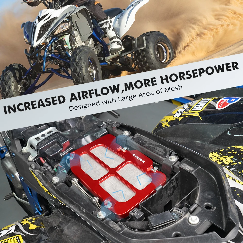 Защитная крышка NiceCNC Airbox для Yamaha Raptor 700 2006-2021 2018 2020 700R 2011-2021 2012 ATV аксессуары