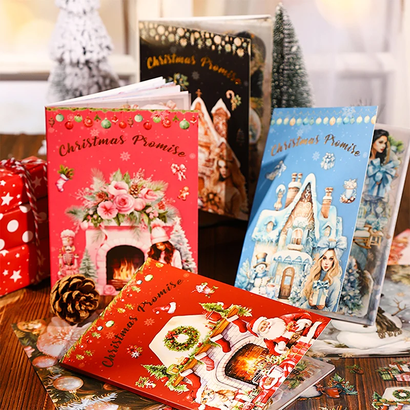 4 вида 20 шт. новогодние наклейки обещания