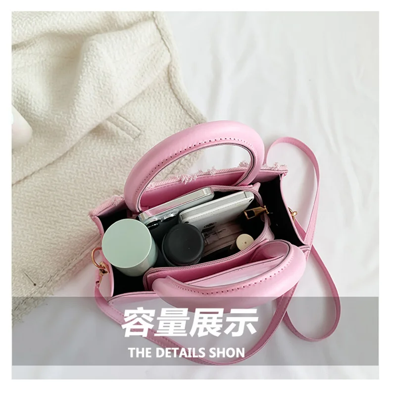 Fashion Luggage & Bags Women's Handbags Shoulder NEW Tassel Luxury Tote Large Capacity Casual Bolsa Feminina