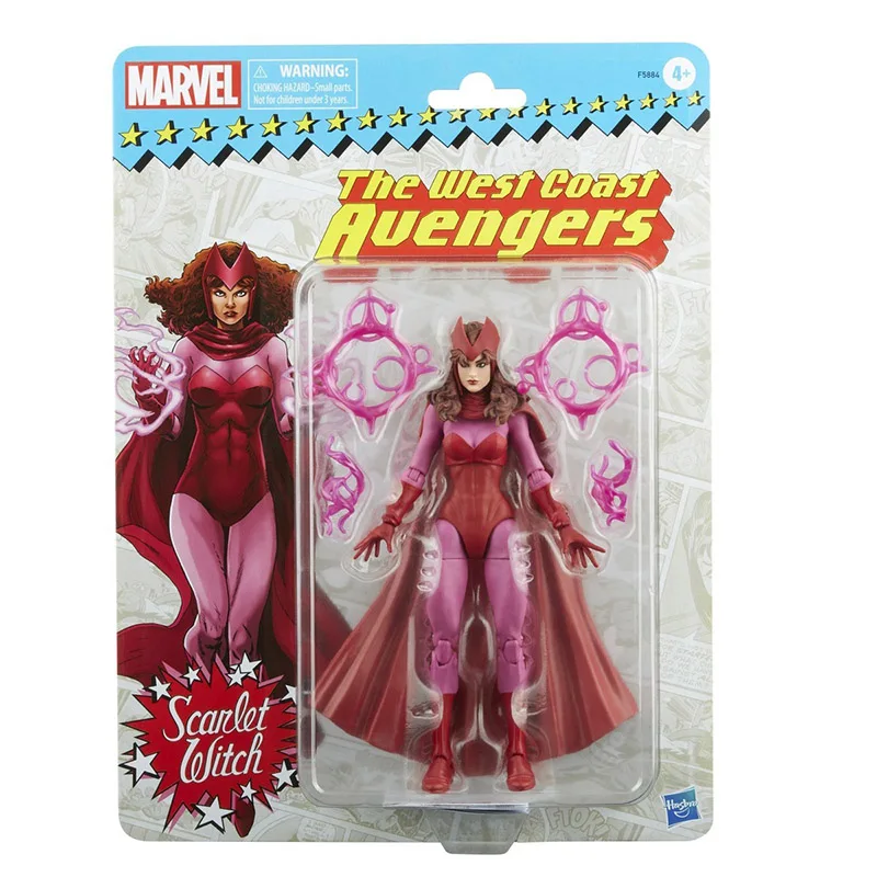 

Hasbro Marvel Legends Series Scarlet Witch Retro Packaging Action Figure Model Toy 6 Inch