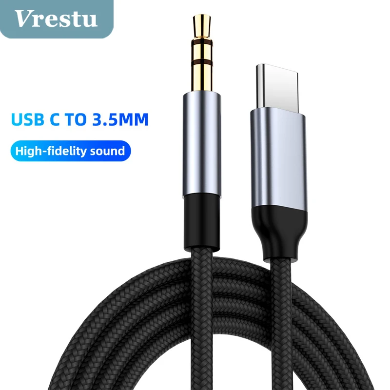 

Кабель с разъемами USB Type-C и штекером 3,5 мм