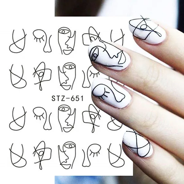 

Наклейки для дизайна ногтей легко использовать для обучения Нейл-арту