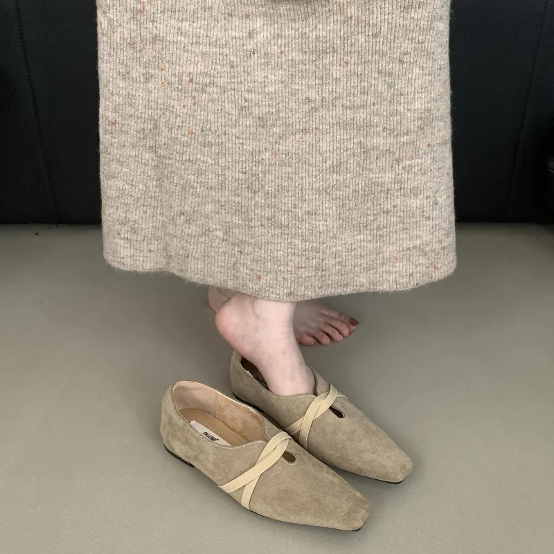 Осень-зима женская обувь на плоской подошве в стиле ретро модная без шнуровки с