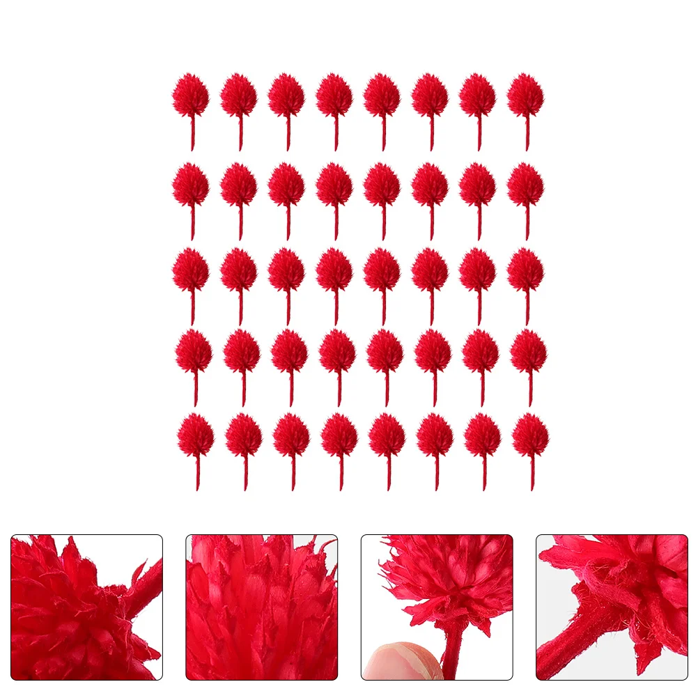 

40pcs Adorable Decorative Exquisite Simple Creative DIY Props Photo Props Pine Cone Adornments for Xmas Christmas