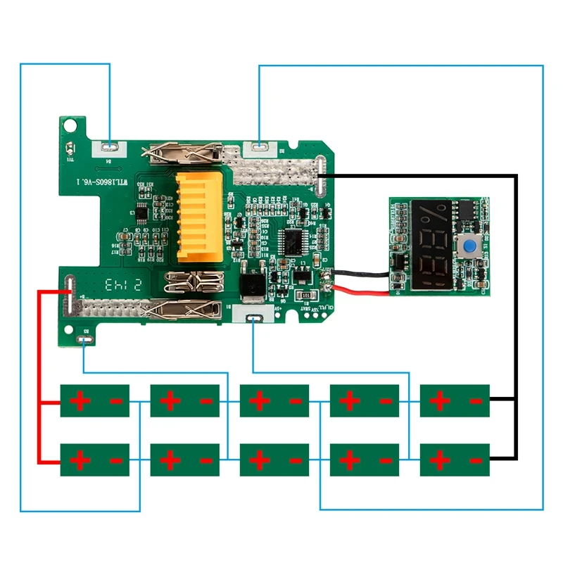 

BL1830 Battery Case For Makita 18V DIY 3.0Ah 6.0Ah 1860 1850 Shell Box With BMS PCB Charging Protection Board
