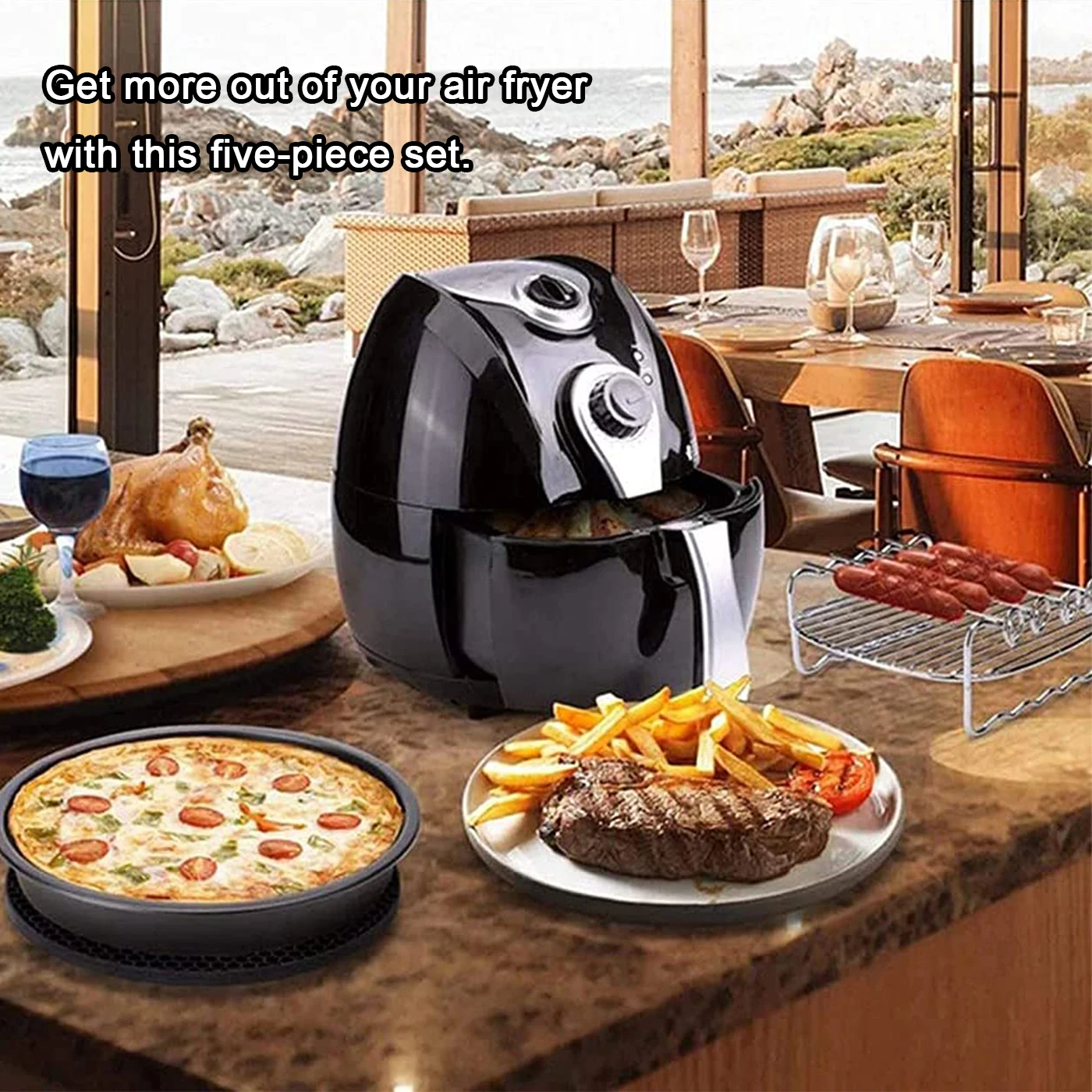 Набор аксессуаров для фритюрницы комплект из 6/7/8 дюймов металлический держатель