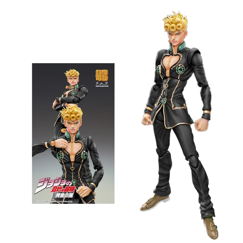 

In Stock 100% Original MEDICOS JOJO Giorno Giovanna JoJo's Bizarre Adventure Black Version PVC Doll Decoration
