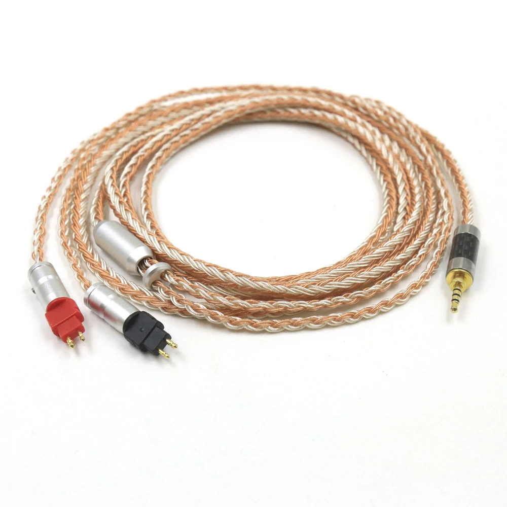 DIY 3 5 мм 2 XLR 4 16-ядерный посеребренный кабель для наушников Sennheiser HD580 HD600 HD650 HDxxx HD660S