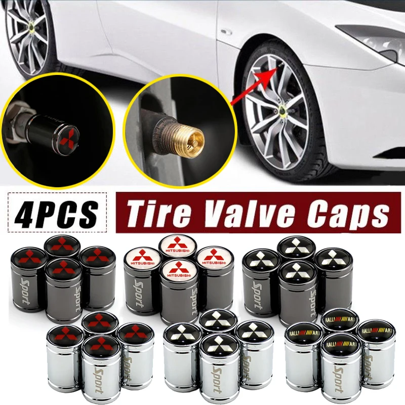 4 шт. колпачки для клапанов автомобильных шин Mitsubishi Ralliart ASX Lancer Cordia Pajero Mirage Triton