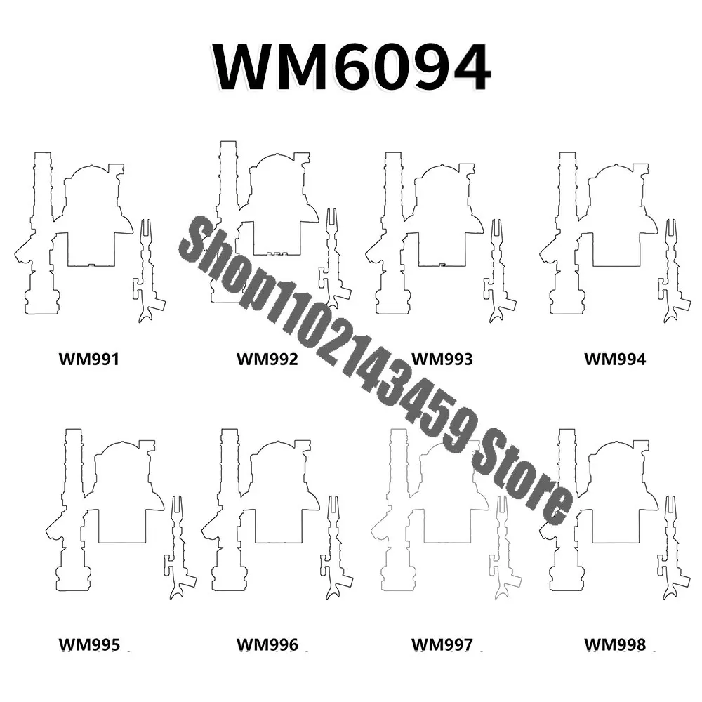 Кубики WM WM6094 герой космического солдата аниме кирпичи 510st мини Экшн-игрушка фигурки Строительные блоки Детская Сборка игрушки подарок на день рождения