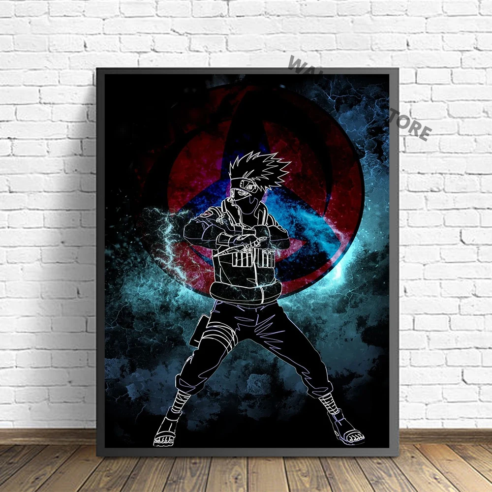 

Naruto Kakashi Poster Modular Wall Art Anime HD Printed Modern Canvas Painting Picture Nordic For Home Decorative Living Room