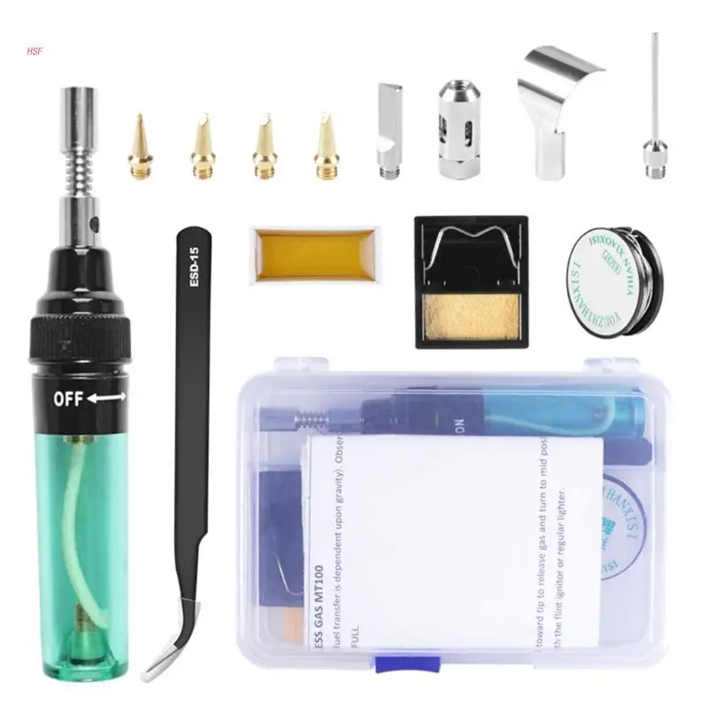 

Welding Pen Burnerss Blow Torch Gas Soldering Iron Wireless Tip