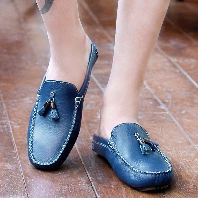 Роскошные Дизайнерские мужские полуботинки повседневные босоножки летняя