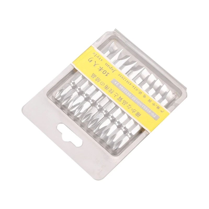 

2.5 Inch (65mm) Length Magnetic 6.0mm PH2 Slotted Double End Screwdriver Bits