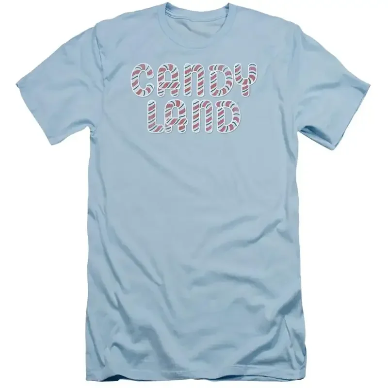 Фото Футболка Candy Land Slim Fit с логотипом, светло-голубая №1